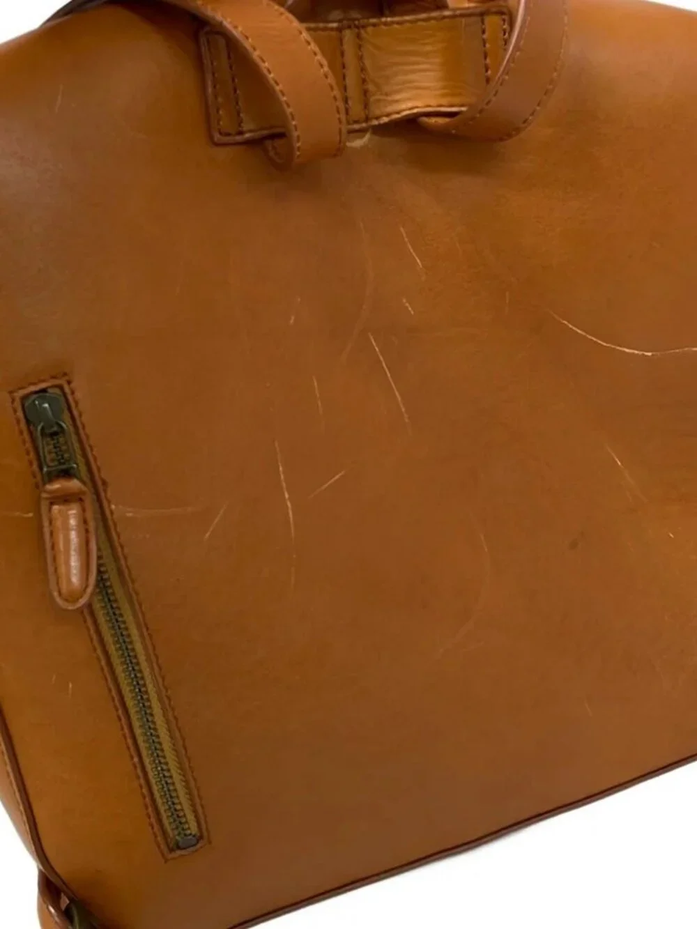Motherhouse Light Brown Leather Backpack